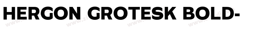 HERGON GROTESK BOLD字体转换